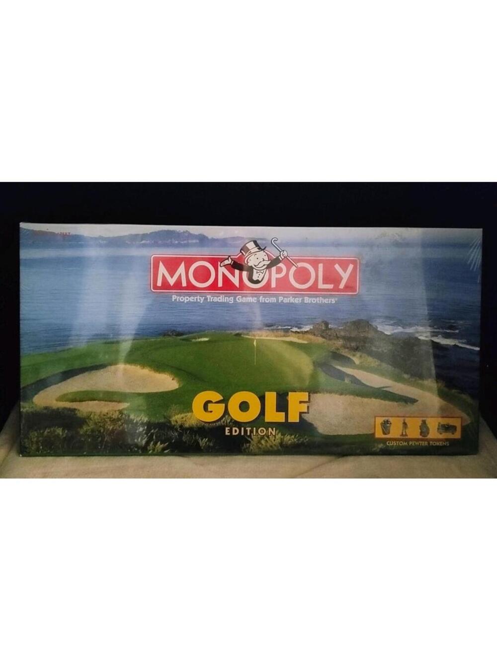VINTAGE 1998 MONOPOLY GOLF EDITION BOARD GAME NEW STILL WRAPPED & SEALED!
